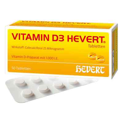 Vitamin D3 Hevert Tabletten 50 stk von Hevert-Arzneimittel GmbH & Co. K PZN 04897754