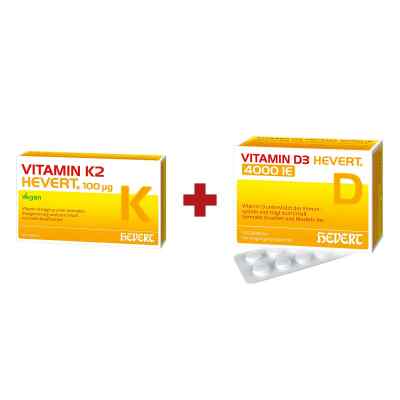 Vitamin K2 Hevert 100 myg + Vitamin D3 Hevert 4.000 I.e. 1 stk von  PZN 08101620