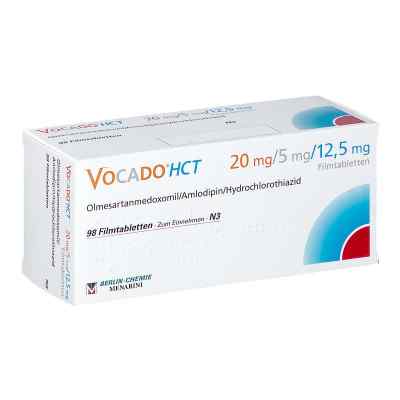 Vocado Hct 20 mg/5 mg/12,5 mg Filmtabletten 98 stk von BERLIN-CHEMIE AG PZN 07381821