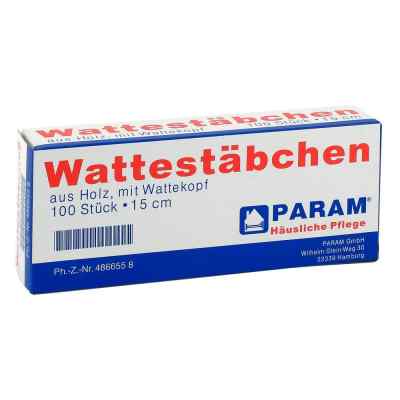 Wattestab mit Wattekopf 15 cm 100 stk von Param GmbH PZN 04866558