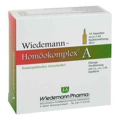 Wiedemann Homöokomplex A Ampullen 10X2 ml von Wiedemann Pharma GmbH PZN 00507207