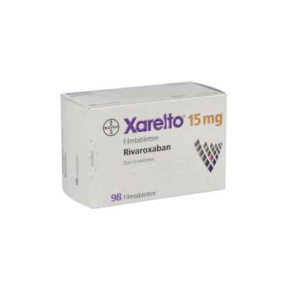 Xarelto 15 mg Filmtabletten 98 stk von Bayer Vital GmbH GB Pharma PZN 08461367