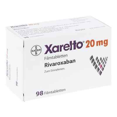 Xarelto 20 mg Filmtabletten 98 stk von Abacus Medicine A/S PZN 10762426