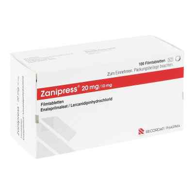 Zanipress 20 mg/10 mg Filmtabletten 100 stk von Recordati Pharma GmbH PZN 00470059