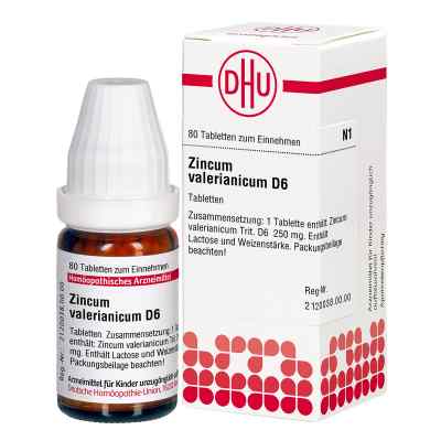 Zincum Valerianicum D6 Tabletten 80 stk von DHU-Arzneimittel GmbH & Co. KG PZN 01789395