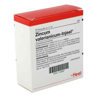Zincum Valerianicum Injeel Ampullen 10 stk von Biologische Heilmittel Heel GmbH PZN 01149997